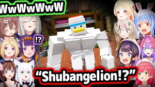 Everyone's Reaction To Shubangelion Suddenly Appearing Is Too Funny【Ho