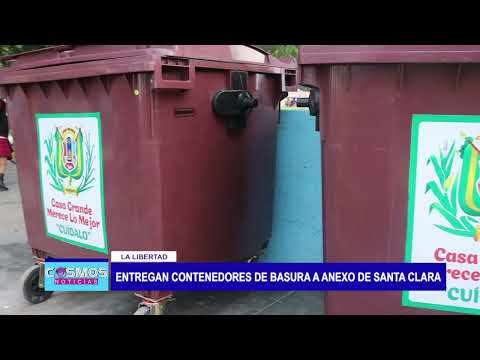 La Libertad: Entregan contenedores de basura a anexo de Santa Clara