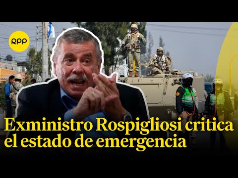 Se trata de una cortina de humo: Fernando Rospigliosi critica el estado de emergencia