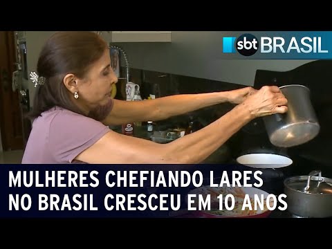 Número de mulheres chefiando lares no Brasil praticamente dobrou em 10 anos | SBT Brasil (28/02/24)