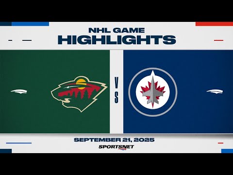 NHL Pre-Season Highlights | Wild vs. Jets - September 21, 2025