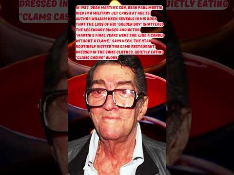 THE TRAGEDY THAT BROKE "THE KING OF COOL" DEAN MARTIN