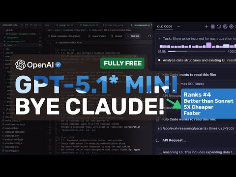 GPT-5(.1*) Mini + Roo,OpenCode: This is NOW WAY BETTER THAN Sonnet & Claude Code!