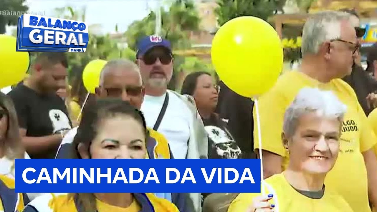 Jandira SP realiza caminhada do Setembro Amarelo para promover saúde mental e valorização da vida