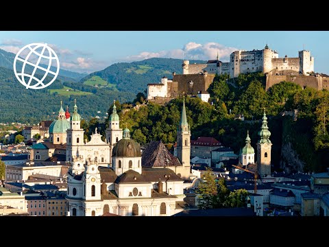 Old Town Salzburg, Austria in 4K