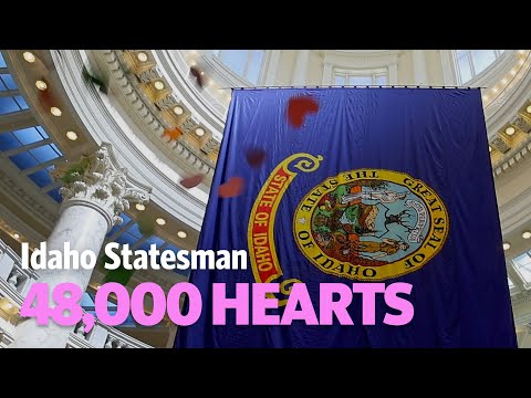 48,000 LGBTQ+ Hearts Drop At The Idaho Capitol