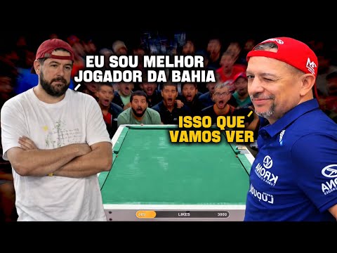 ELE DISSE QUE ERA O MELHOR DA BAHIA E O BAIANINHO DE MAUÁ FOI PRA CIMA 🔥😱  JOGÃO DE SINUCA #sinuca 