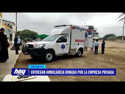 Entregan ambulancia donada por la empresa privada
