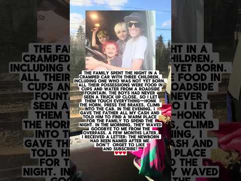 The Family Spent The Night In A Cramped Car With Three Children