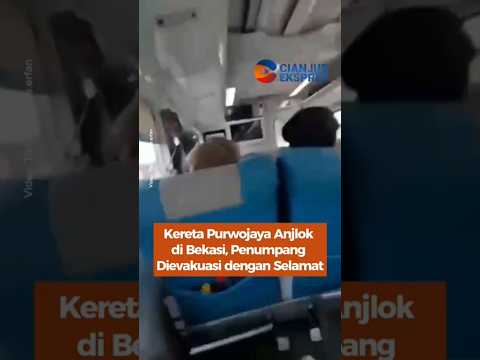 Kereta Purwojaya Anjlok di Bekasi, Penumpang Dievakuasi dengan Selamat