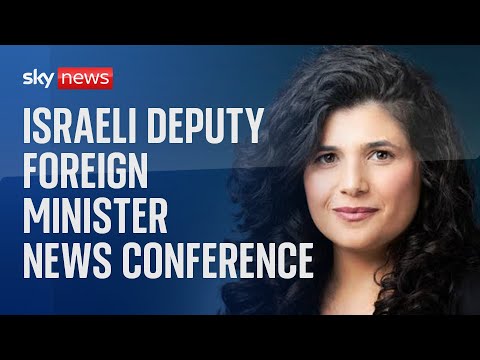 Watch live: Israeli Deputy Foreign Minister Sharren Haskel holds a news conference