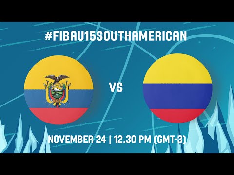 Ecuador v Colombia | Full Basketball Game | FIBA South American U15 Women's Championship 2022