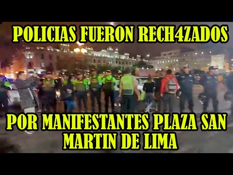 POLICIAS REALIZARON OPERATIVOS EN LA PLAZA SAN MARTIN DE LIMA..