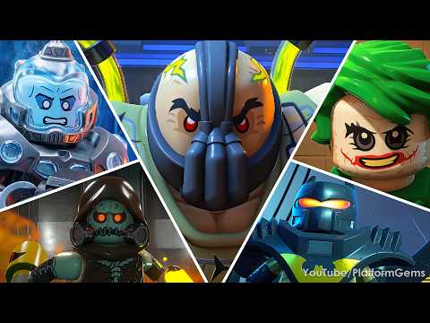 LEGO Batman: Legacy of the Dark Knight - All Villain Bosses In Order (Final Secret Boss) [4K 60FPS]