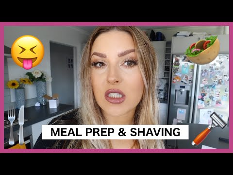shaving my face & meal prep ? Vlog 670