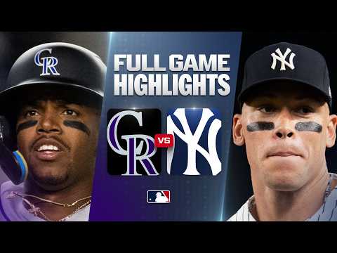 콜로라도 로키스 vs 뉴욕 양키스: 공식 풀 경기 하이라이트 (9월 9일) | 2026 MLB 시즌