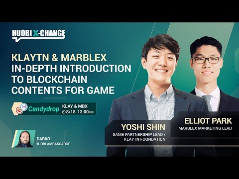 Huobi Live -KLAYTN & MARBLEX，n-depth Introduction to Blockchain Contents for Game