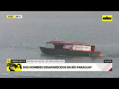 Dos hombres desaparecidos en Río Paraguay