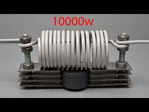 How to make free 220v 10000w electricity energy for home use! You will be surprised