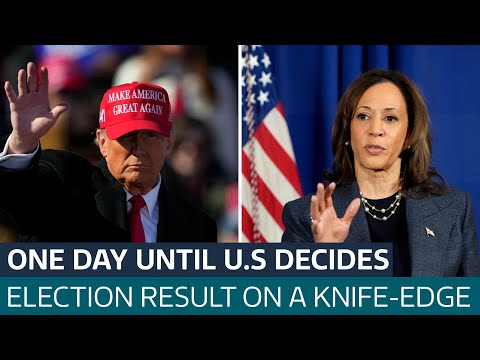 Harris and Trump make final push as election campaign enters last day | ITV News
