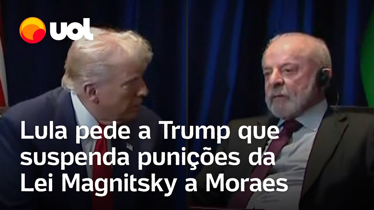 Lula renova pedido de suspensão da Lei Magnitsky contra Moraes em encontro com Trump