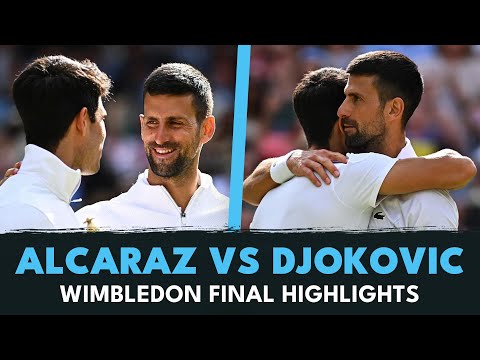 Carlos Alcaraz vs Novak Djokovic For The Title | Wimbledon 2024 Final Highlights