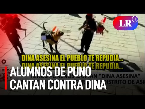Lanzan video en el que un grupo de escolares se refiere a Dina Boluarte como asesina en Puno