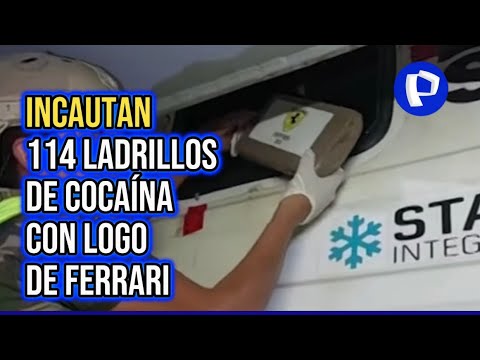 24Horas | Piura: incautan 114 ladrillos de droga con el logo de Ferrari