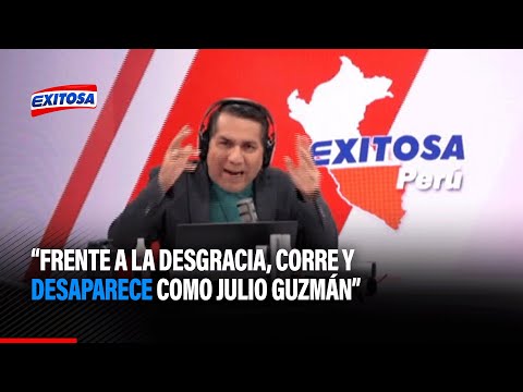 Manuel Rosas sobre López Aliaga: Frente a la desgracia, corre y desaparece como Julio Guzmán
