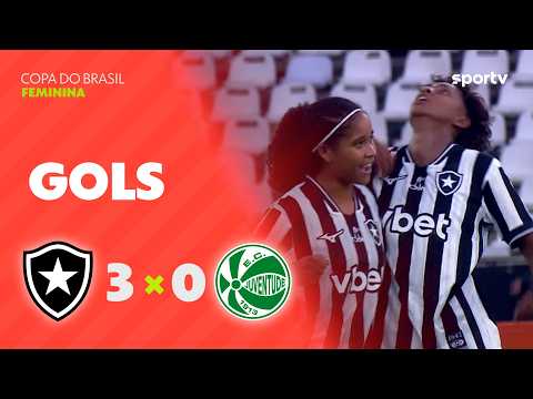 BOTAFOGO 3 X 0 JUVENTUDE | GOLS | COPA DO BRASIL FEMININA | sportv