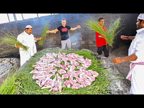 Most UNIQUE Street Food in Saudi Arabia - RARE Village Haneeth Making Process in DEEP South Saudi!
