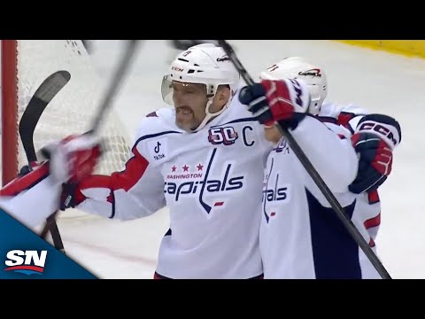 Capitals Alex Ovechkin Deflects Home Point Shot For First Goal Of The Year