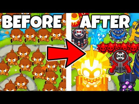 I Randomized 50 TOWERS... How LONG Can We Last? (Bloons TD 6 Mod)