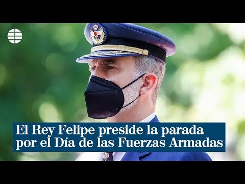 El Rey Felipe preside la parada por el Día de las Fuerzas Armadas, condicionada por la pandemia