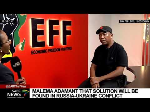 Russia-Ukraine I EFF leader Julius Malema insists that a solution can be found for the conflict