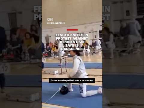 Fencer kneels in protest against opponent she says is transgender