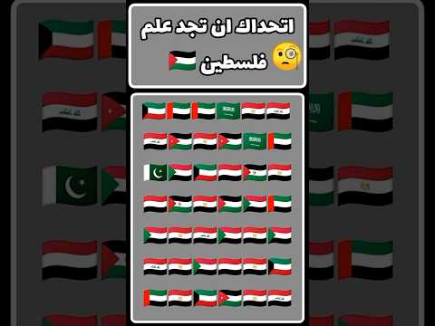 ‏أتحداك أن تجد علم فلسطين 🤔 #اشتراك_بالقناة