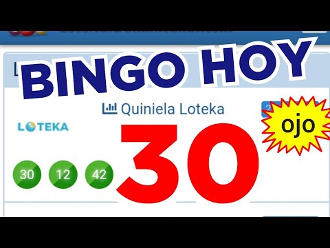 RESULTADOS de HOY..! (( 30 )) BINGO hoy..! loteria LOTEKA de HOY...!! GANAR LAS LOTERIAS PARA HOY..!