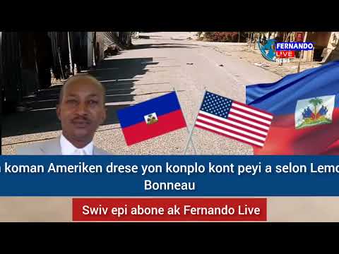 Jounalis Lemoine Bonneau ex Éditorialis Le Nouvelliste monte volim Etazini sou sa ki gen Ayiti