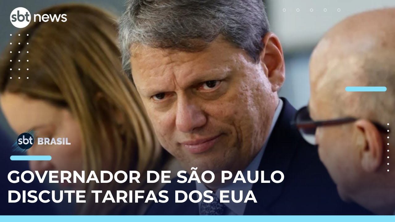 Tarcísio se reúne com representante da embaixada dos EUA para discutir tarifas | SBTBrasil