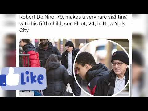 Robert De Niro, 79, makes a very rare sighting with his fifth child, son Elliot, 24, in New