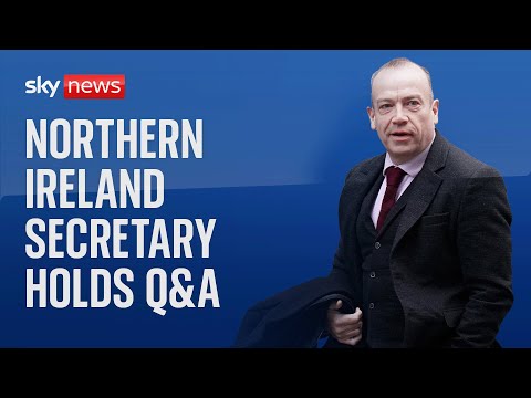 Watch live: Northern Ireland Secretary holds Q&A