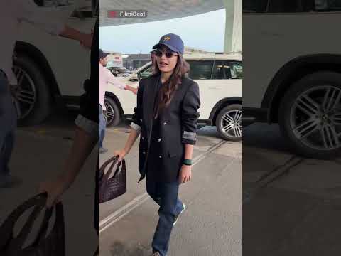 Rashmika Mandanna Spotted at Mumbai Airport Amid Wedding Rumours, Video Goes Viral!