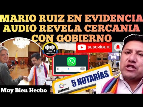 SE REVELA AUDIO QUE DEJAN EN EVIDENCIA A MARIO RUIZ Y PORQUE VOTO POR LASSO NOTICIAS ECUADOR RFE TV
