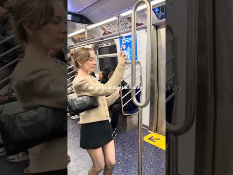 Hot Girls Sanitize the Subway