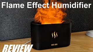 Vido-Test : REVIEW: Flame Humidifier Aroma Essential Oil Diffuser - Flame Effect LED Light?!