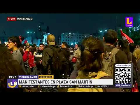 Protestas en el Centro de Lima: Manifestantes regresan a Plaza San Martín desde avenida Abancay