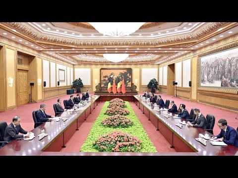 Xi Jinping se reúne con el primer ministro belga Alexander De Croo