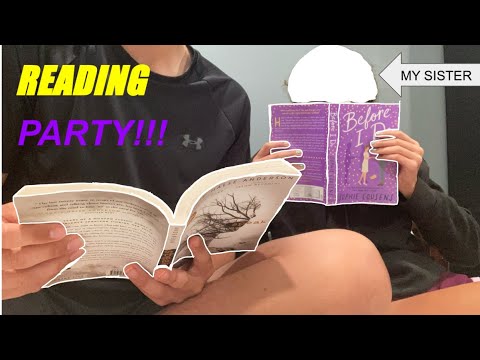 READING PARTY!! // mini reading vlog