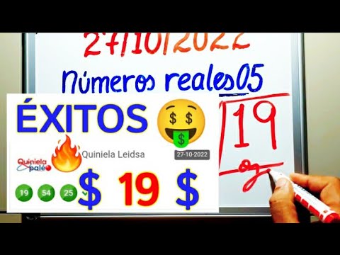 BINGO  19  PREMIO MAYOR lotería LEIDSA de HOY/PALÉ  TRIPLETAS para GANAR las LOTERÍAS este DÍA
